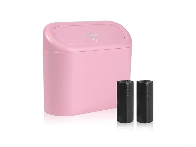 Wontolf Car Trash Can Bin With Lid Small Car… Code