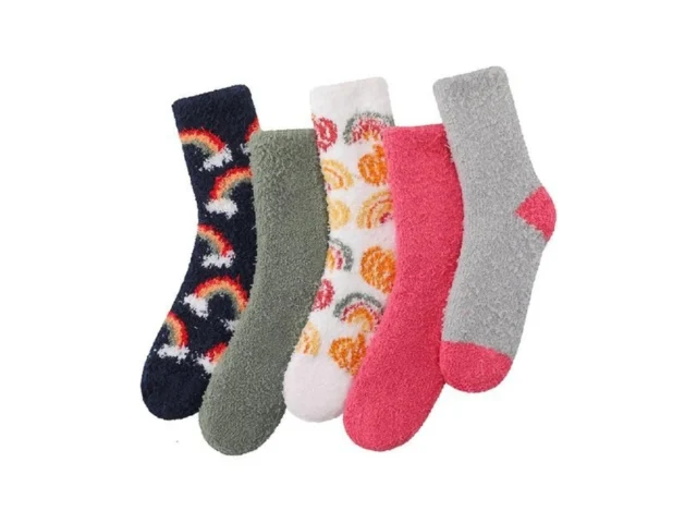 Clothirily Fuzzy Socks For Women – 5 Pairs Fluffy… Code