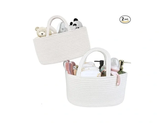 Qflqfl Baby Diaper Caddy Girl Boy Organizer Small… Code