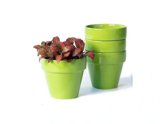 Ybx 4-inch Ceramic Plant Pots Outdoor Garden… Code