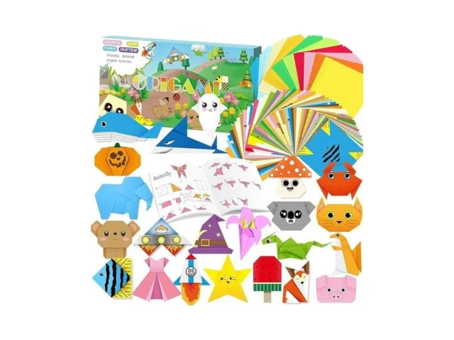 Kalysky Origami Paper Kit For Kids Ages 5-8 8-12… Code