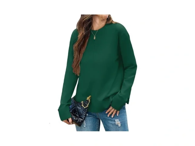 Totatuit Womens Loose Crewneck Lightweight Knit… Code