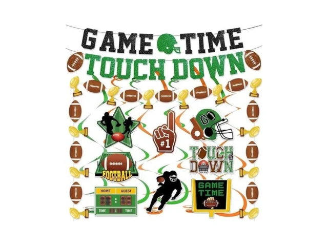 37pcs Football Party Decorations Football Hanging… Code