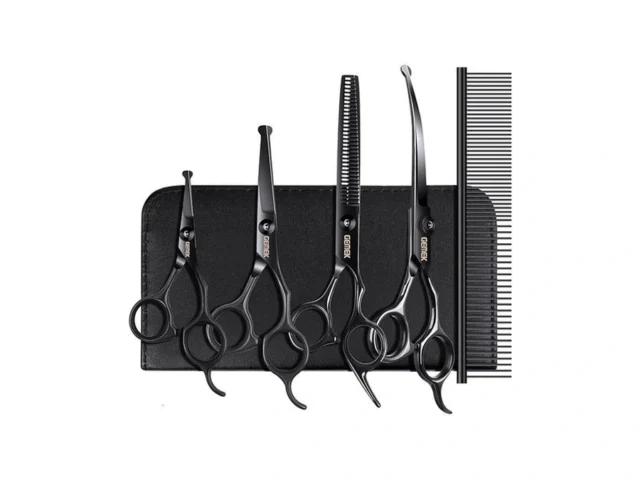 Dog Grooming Scissors Kit With Safety Round Tips… Code