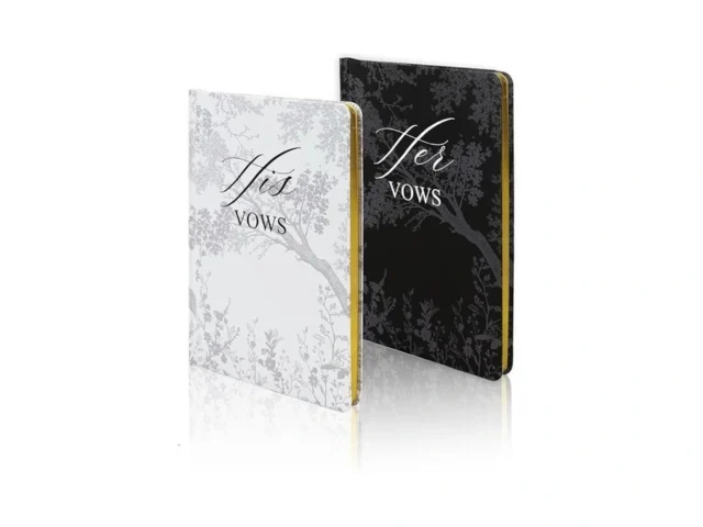 Warmall Vow Books His And Hers With Gold Foil -… Coupon