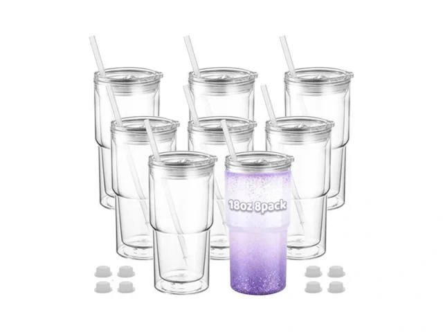 Cuguords 18 Oz Snow Globe Tumbler Cups With Lids… Coupon