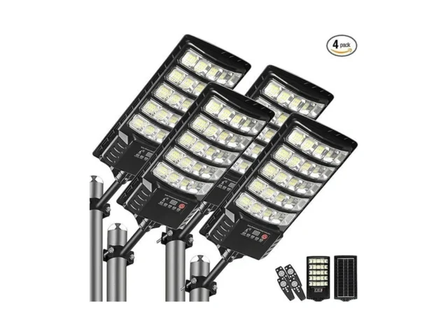 4-pack Solar Street Lights 30000lm Outdoor Flood… Code