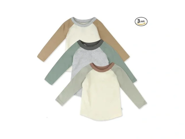 Honestbaby 3-pack Long Sleeve Baseball Raglan… Coupon