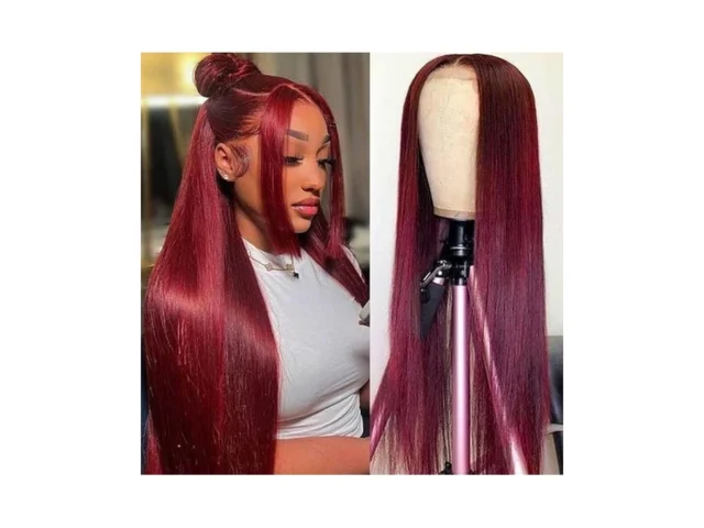 Estilar 99j Burgundy Lace Front Wigs Human Hair… Coupon