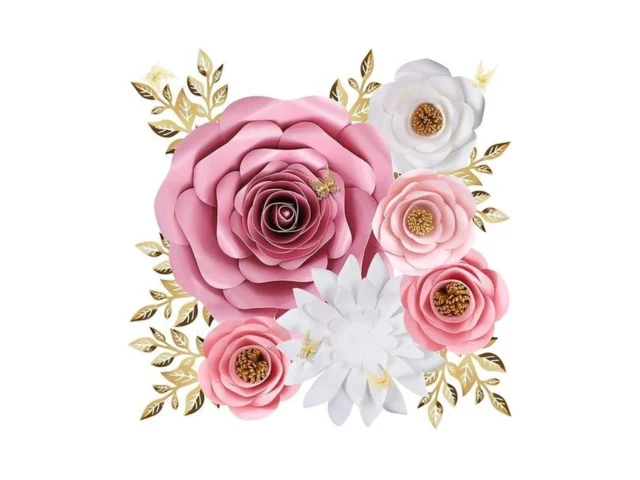 Large Paper Flowers Wall Decor For Baby Girl… Code