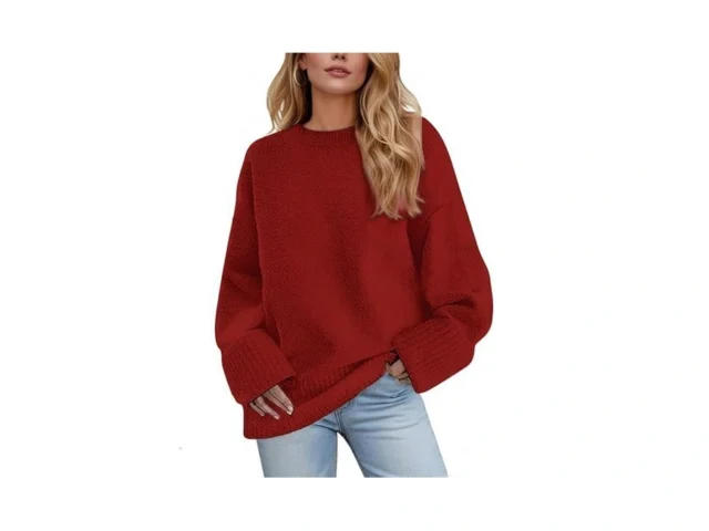Women S Oversized Sweater Crewneck Long Sleeve… Code