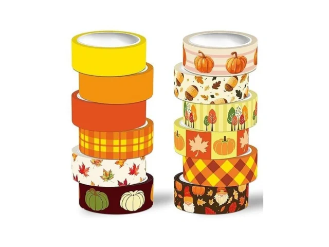 Nikomie Washi Tape Set 12 Rolls Fall Decorative… Code