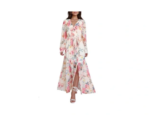 Anrabess Women S Long Sleeve Floral Maxi Dress Boho… Code