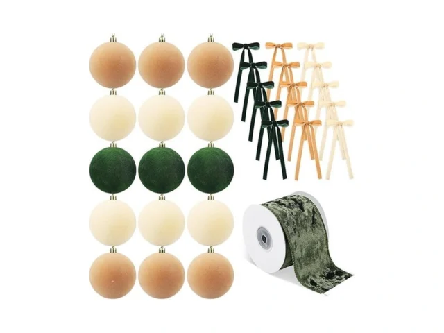 Syhood 15 Pcs 3 15 Christmas Velvet Balls Ornaments… Code