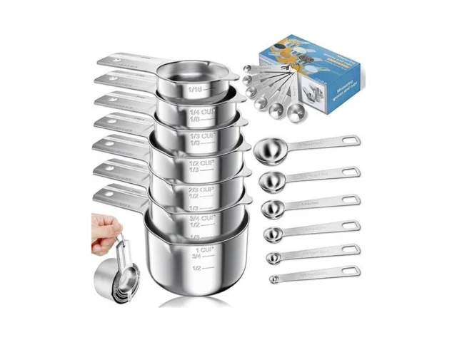 Vakoo 13-piece Stainless Steel Measuring Cups And… Code