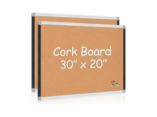 Board2by 2 Pack Cork Bulletin Board 20 X 30 Black… Code
