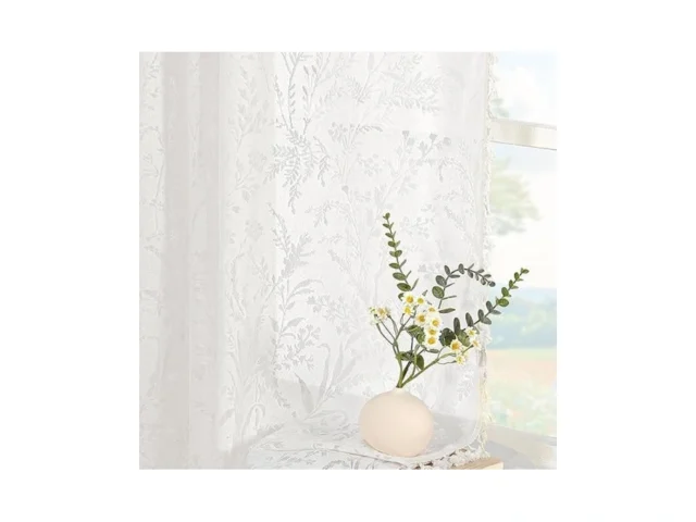 Jooja Boho Lace Curtains 96 Inch Length 2 Panels… Code