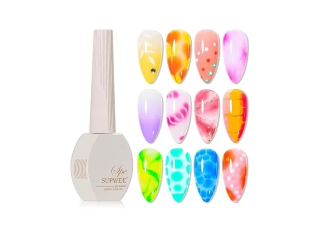 Supwee Clear Blooming Gel Nail Polish 15ml Blossom… Code