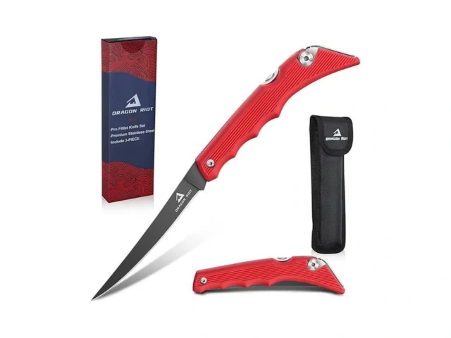 Dragon Riot Folding Fillet Knife For Fishing… Coupon