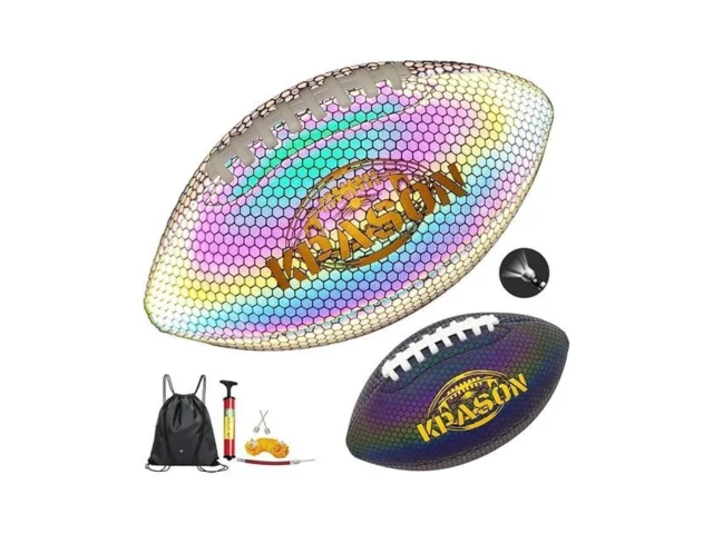 Kpason Holographic Reflective Football Size 3… Code