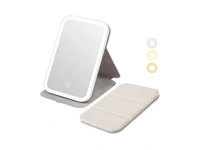 Rechargeable Travel Makeup Mirror Portable Lighted… Code