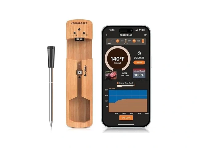 Insmart Wireless Smart Meat Thermometer 330ft… Code