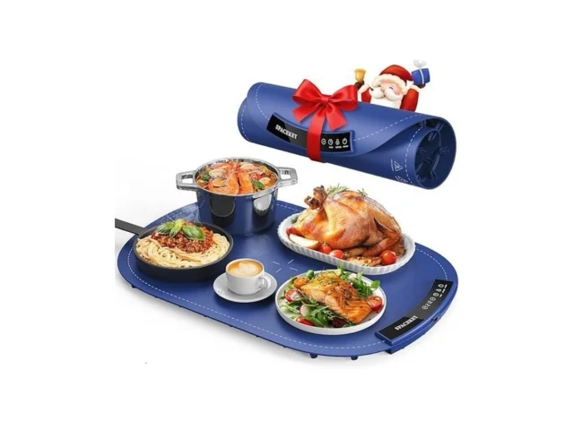 Warming Mat For Food – Roll Up Silicone Electric… Code