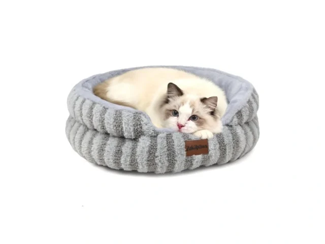 Zakapaws Cat Bed Kitten Bed – Washable Round Cat… Code