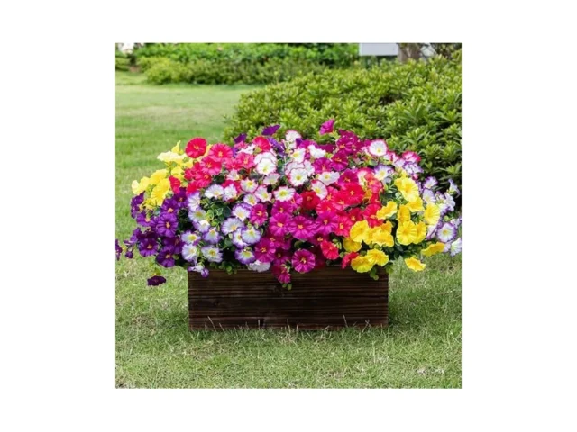 Lnoicy Artificial Flowers For Outdoor 12 Bundles… Code