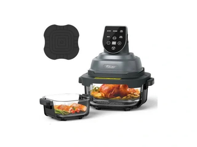 Tixixc 5-in-1 Portable Glass Air Fryer 4qt 6-cup… Code