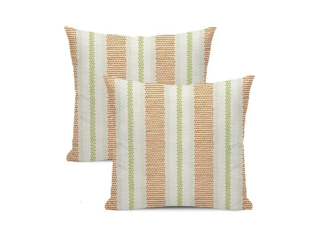 Dafena Burnt Orange Pillow Covers 18×18 Inch 2 Pcs… Code