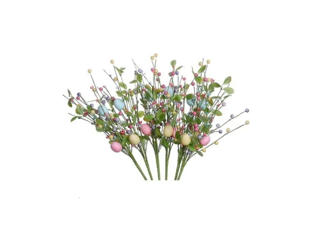 Llzll 6pcs Easter Egg Stems 17in Tall Artificial… Coupon