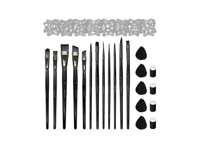 12 Pcs Paint Brushes Set For Adults Beginners… Coupon