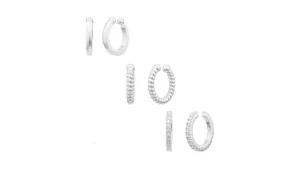 Hevocy Silver Earrings Set Ear Cuffs Non Piercing… Code