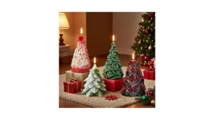 4 Pcs 3d Christmas Tree Candle Mold Xmas Pine Tree… Code
