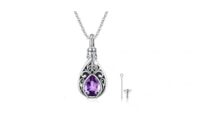 Tughra Cremation Jewelry For Ashes Amethyst… Coupon
