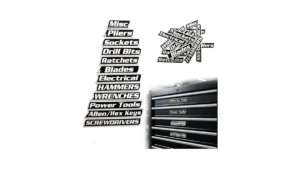 Magnetic Tool Box Labels 12-pack Magnetic Toolbox… Code