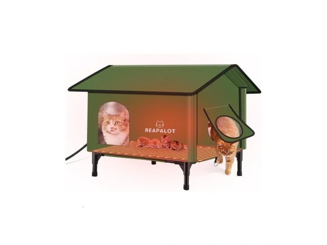 Reapalot Heated Cat House For Outside Cat In Winter… Code
