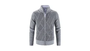 Vtuaol Men S Casual Slim Full Zip Thick Knitted… Code