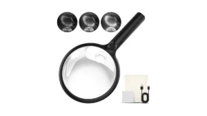 2000mah Rechargeable Magnifying Glass With Light 5x… Code