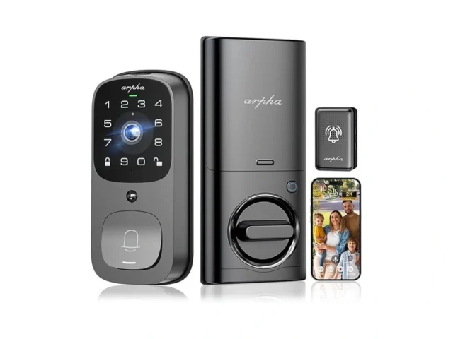 Wifi Smart Door Lock 5-in-1 Fingerprint Keyless… Code