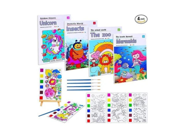 Junqiu 4pack Paint With Water Books For Kids… Code