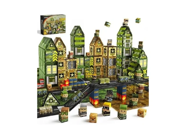 Gobidex 100pcs Magnetic Building Blocks Army Toys… Code