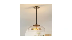 Zicbol Gold Brass Glass Pendant Light Fixture 11… Code