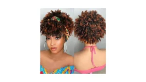 Gusif Ombre Brown Afro Headband Wig Kinky Curly… Code