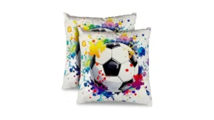 Kaiwern 2 Pack Soccer Throw Pillow Cover 18×18 Inch… Code