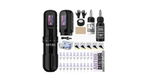 Antike Cordless Tattoo Gun Kit With 7 Adjustables… Code