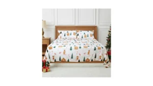 Gogreen Flannel Sheet Set Christmas Printed 3pc… Coupon