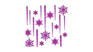 Chuangdi 72 Pcs Snowflake Icicle Ornaments For… Code