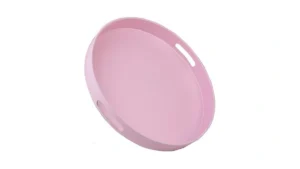 Sforguva Round Pink Decorative Serving Tray With… Code